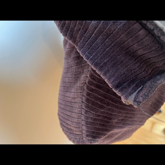 Brown stretch 90s corduroy mini dress - Picture 5 of 7